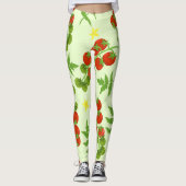 Tomatentango:  groentedruk leggings (Voorkant)