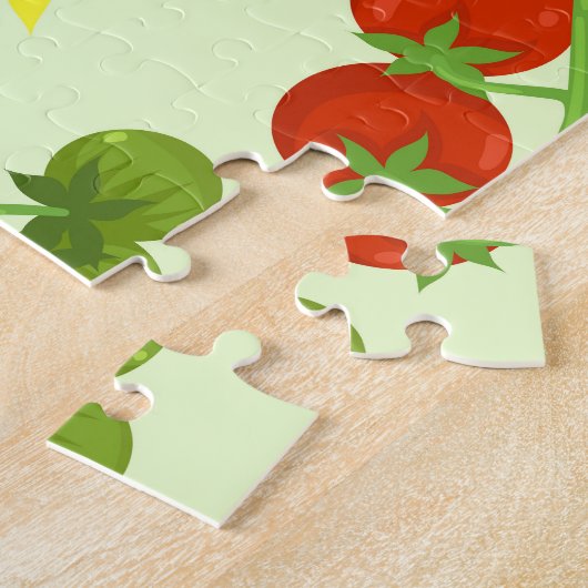 Tomatentango: groentedruk legpuzzel (Zijkant)
