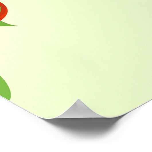 Tomatentango:  groentedruk poster (Hoek)