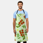 Tomatentango: groentedruk schort (Gedragen)