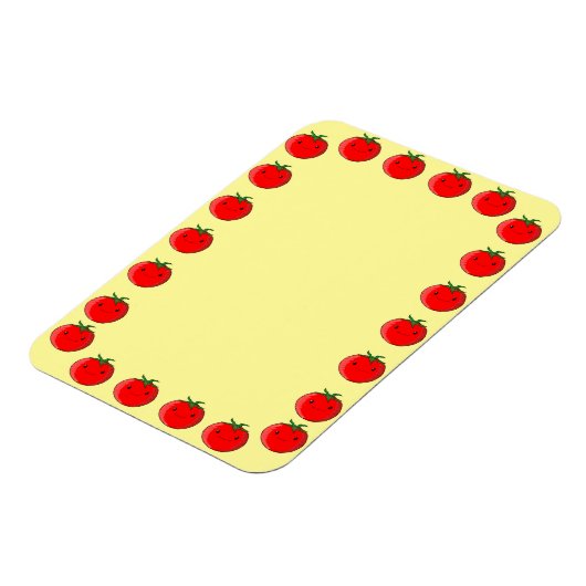 Tomatentekening Rand Blanco Aangepaste tekst Magneet (Linkerzijde)