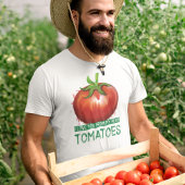 Tomatenteler waar ik van hou, uit mijn hoofd tomat t-shirt