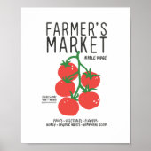 Tomatentelersmarkt Mooie Muurkunst Poster (Voorkant)