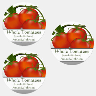 Tomatentomaten in hele tomaten die Circle Food Lab Labels