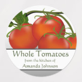 Tomatentomaten in hele tomaten die Circle Food Lab Labels (Design 1)
