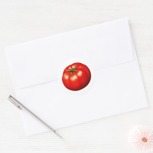 Tomatentuinlabel Ronde Sticker (Envelop)