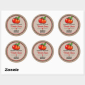 Tomatenvacuümglas Kraftpapier stijl label (Vel)