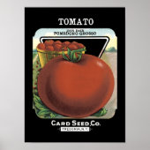 Tomatenverpakking voor  zaaizaad poster (Voorkant)