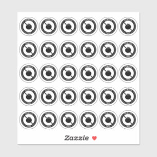 Tomatenvrije Trouwplaatskaart Mini Voedselallergie Sticker