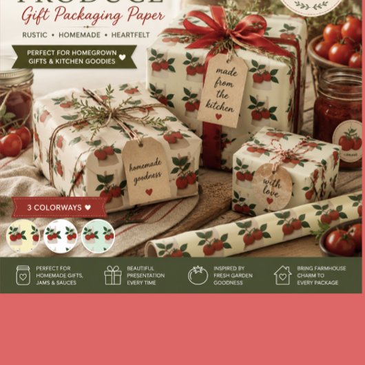Tomatetuin Keuken Cadeaupapier