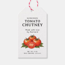 Tomatichutney-etiket Cadeaulabel