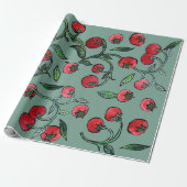 Tomatijnrank cadeaupapier (Uitgerold)