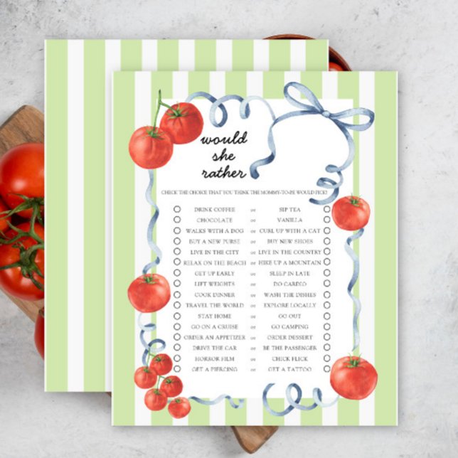 Tomatine Zullen Baby Shower Spel (Creator heeft geüpload)