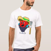 Tomato as Farmer met Rake T-shirt (Voorkant)