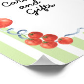 Tomato Baby shower Cards & Gifts Poster (Hoek)