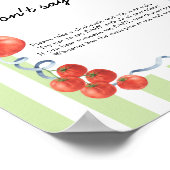 Tomato Baby shower Don't say baby Poster (Hoek)