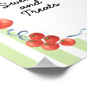 Tomato Baby shower Sweets & Treats Poster (Hoek)
