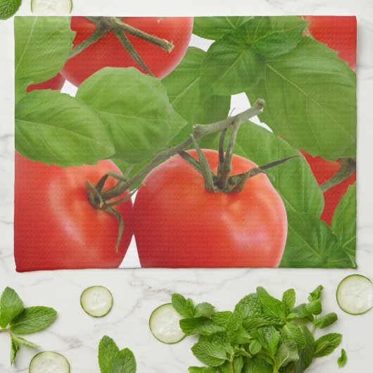 Tomato Basil Kitchen Towel Theedoek (Gevouwen)