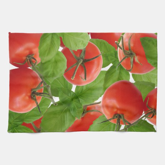 Tomato Basil Kitchen Towel Theedoek (Horizontaal)