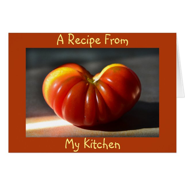 Tomato Blank Recipe Kaart (Voorkant Horizontaal)