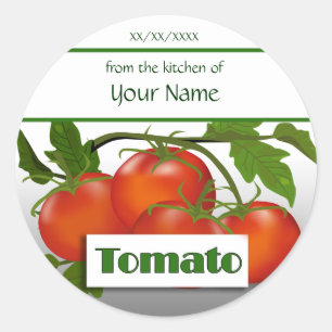 Tomato Canning Custom Sticker Label