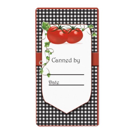 Tomato Canning Jar Labels (Voorkant)