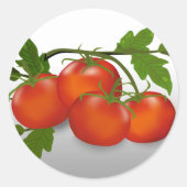 Tomato Canning Round Sticker (Voorkant)