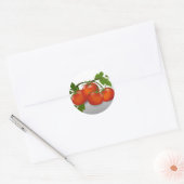Tomato Canning Round Sticker (Envelop)