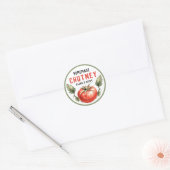 Tomato Chutney Canning label met  gevoel (Envelop)