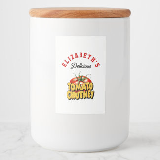 Tomato Chutney Voedselcontainer Etiket