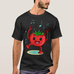 Tomato Dance Music Vegetables Funny Tomato Costume T-shirt
