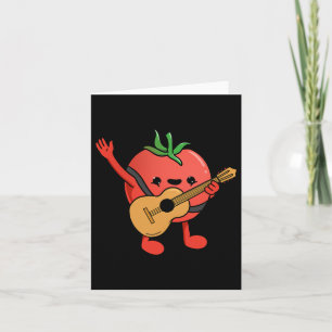 Tomato die Guitar Tomato Lover speelt Kaart