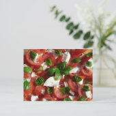 Tomato en Mozzarella Salad Briefkaart (Staand voorkant)