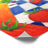 Tomato en Radish Kitchen drukken Salad Party! Poster (Hoek)