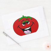Tomato Face Rechthoekige Sticker (Envelop)