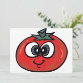 Tomato Face-uitnodigingen Kaart (Staand voorkant)