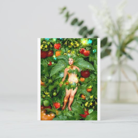 Tomato Fairy Briefkaart (Staand voorkant)