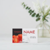 Tomato Fresh Juice Red White Visitekaartje (Staand voorkant)