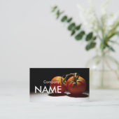 Tomato Fresh Juice Vegetable Vegetarian Card Visitekaartje (Staand voorkant)