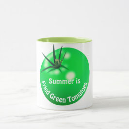 Tomato fried green tomaten schattige zomer mok