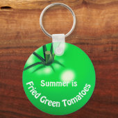 Tomato fried green tomaten schattige zomer sleutelhanger (Voorkant)