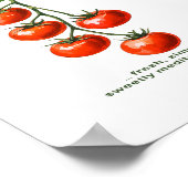 Tomato Girl Mood Aesthetic Watercolor Poster (Hoek)