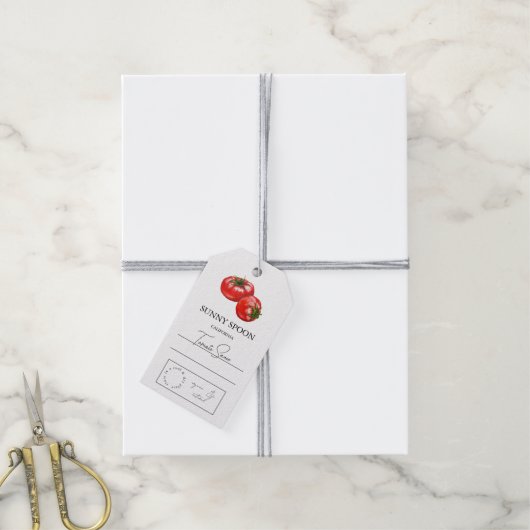 Tomato Hang-Label Cadeaulabel (Met Touw)