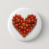 Tomato Heart Ronde Button 5,7 Cm (Voorkant)
