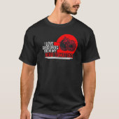 Tomato I Love Gardening from My Head Tomaten Boerd T-shirt (Voorkant)