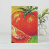 Tomato Invitation Kaart (Staand voorkant)