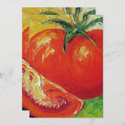 Tomato Invitation Kaart (Voorkant / Achterkant)