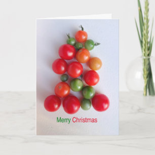 Tomato kerstboom feestdagen kaart