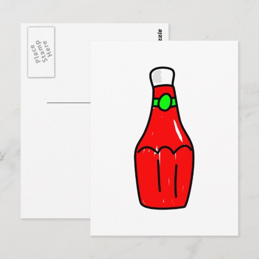 Tomato Ketchup Briefkaart (Voorkant / Achterkant)