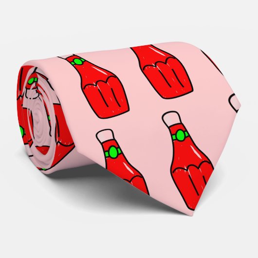 Tomato Ketchup Stropdas (Opgerold)